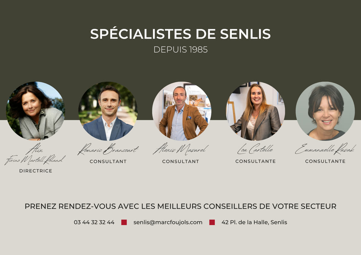 Fiche agence Senlis verso — l'équipe